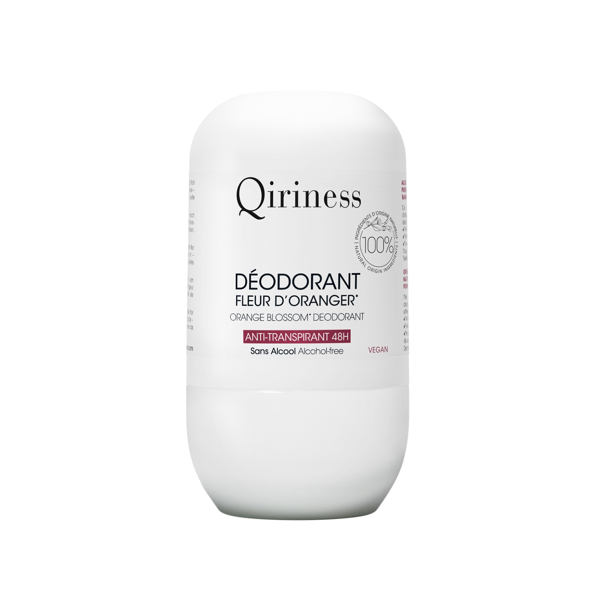 Qiriness - Body Qocoon - Déodorant Fleur D'oranger Anti-transpirant 48h - 50ml