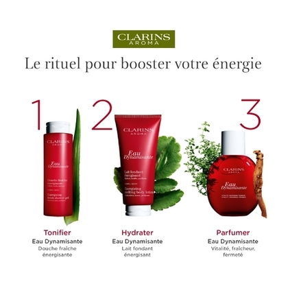 200ML Clarins AROMA EAU DYNAMISANTE Gel douche énergisant & tonifiant  1 of 4 