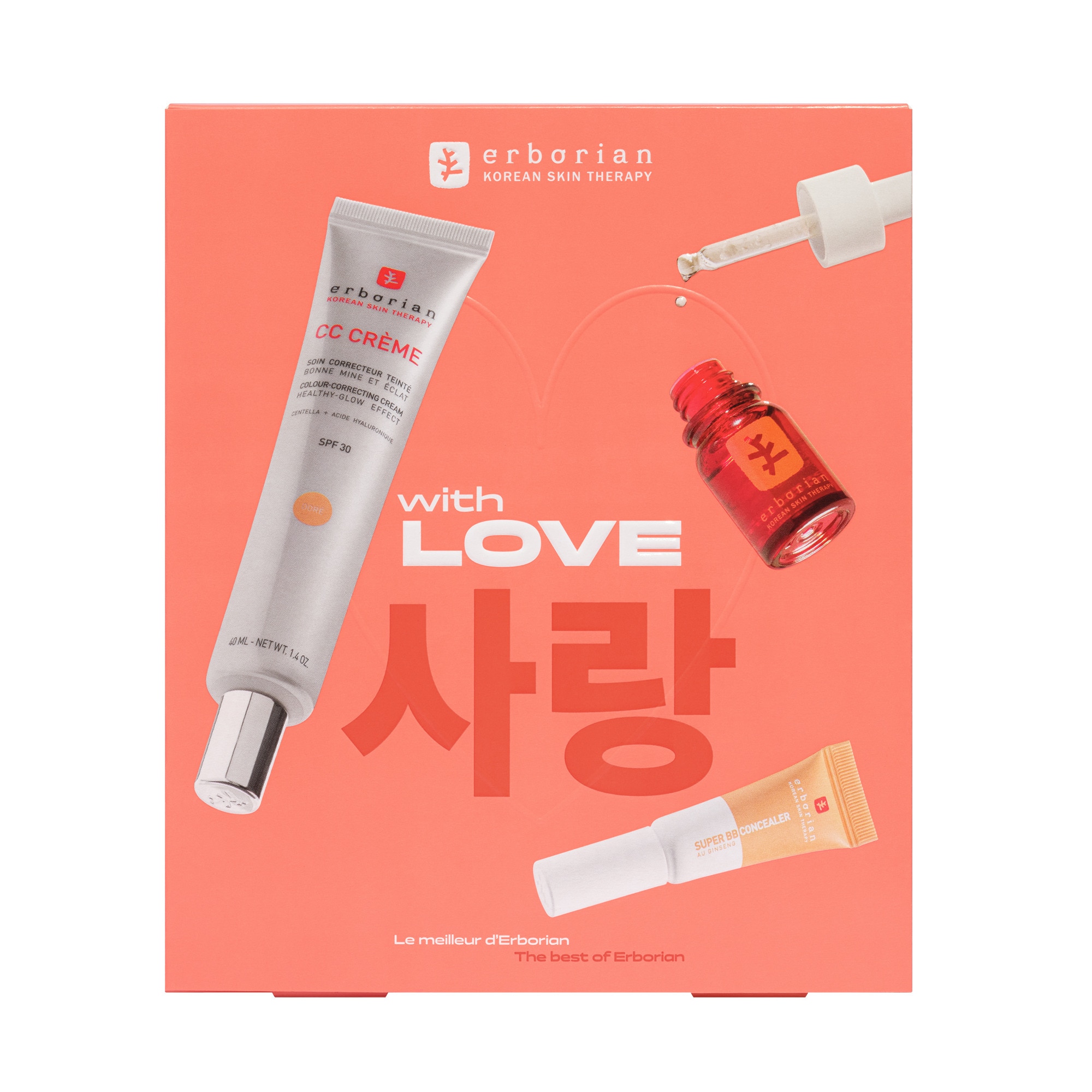  ERBORIAN COFFRETS Kit cc crème x super bb concealer x skin therapy - doré  1 of 1 Kit cc crème x super bb concealer x skin therapy - doré