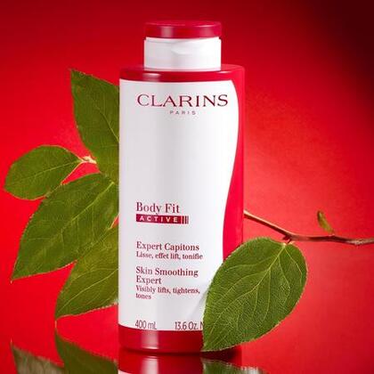 400ML Clarins BODY FIT ACTIVE Soin corps expert capitons  1 of 4 