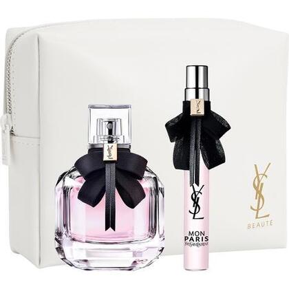 Coffret eau de parfum + vaporisateur de voyage + trousse