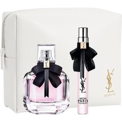  Yves Saint Laurent MON PARIS Coffret eau de parfum + vaporisateur de voyage + trousse  1 of 4 