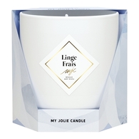  MY JOLIE CANDLE BOUGIE BIJOU Bougie bracelet or billes beige linge frais les essentielles  1 of 2 