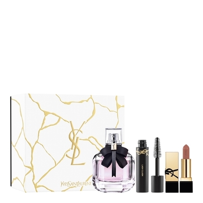  Yves Saint Laurent MON PARIS Coffret eau de parfum + 2X miniatures mascara  1 of 1 