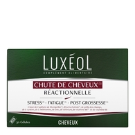 14G Luxeol CHEVEUX Complément alimentaire chute de cheveux réactionnelle - 1 mois  1 of 2 