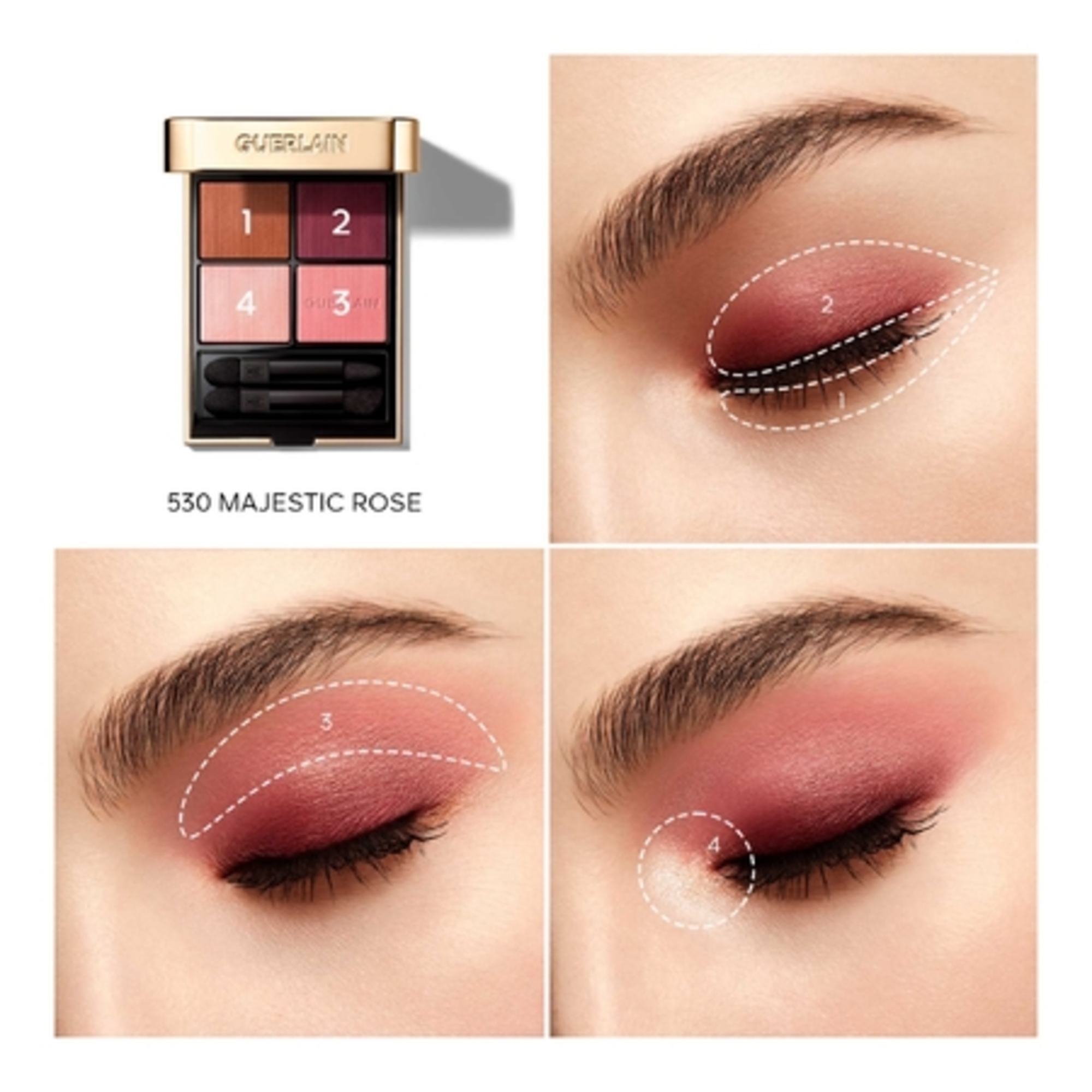 Ombres à paupières 4 couleurs