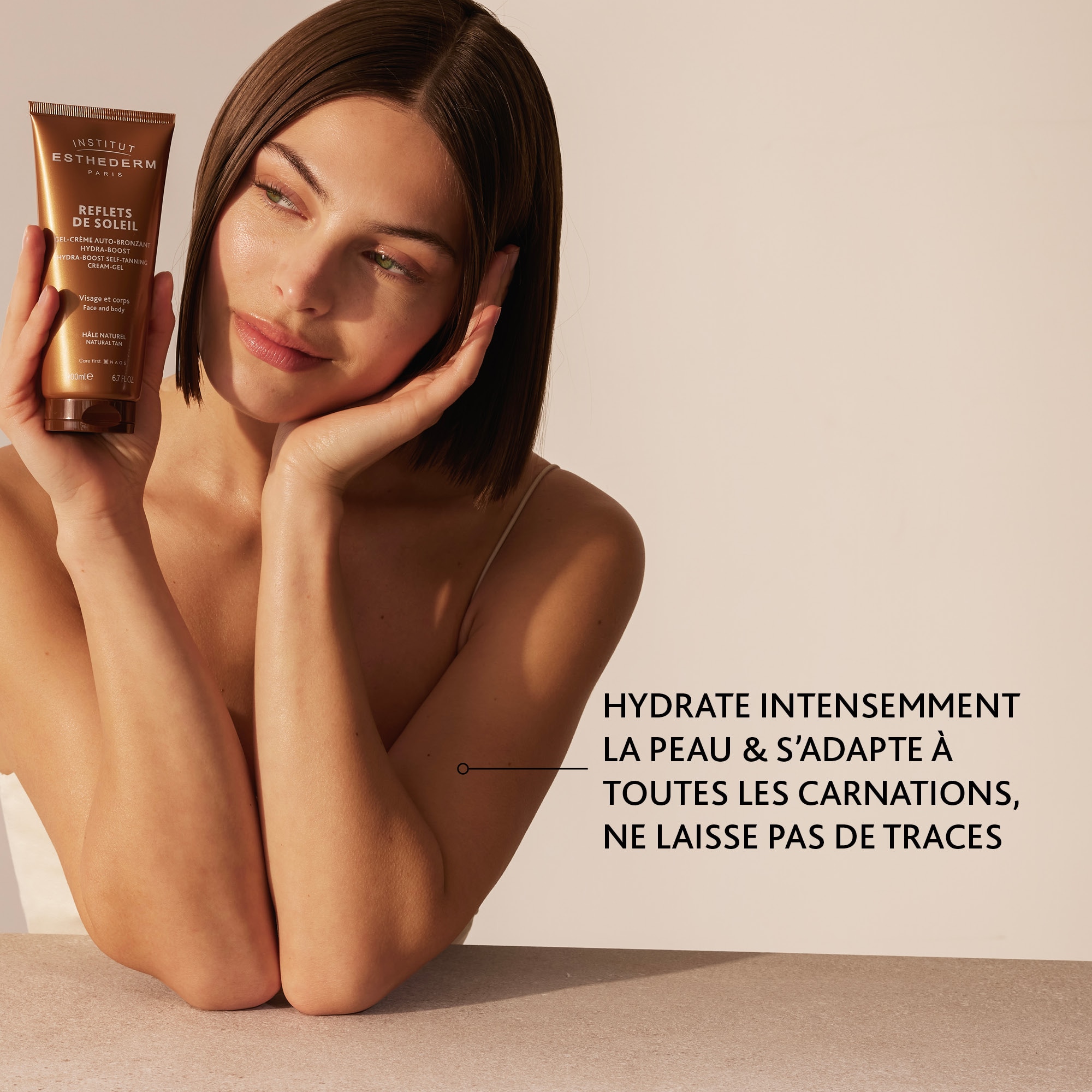 Gel-crème autobronzant hydratant visage et corps