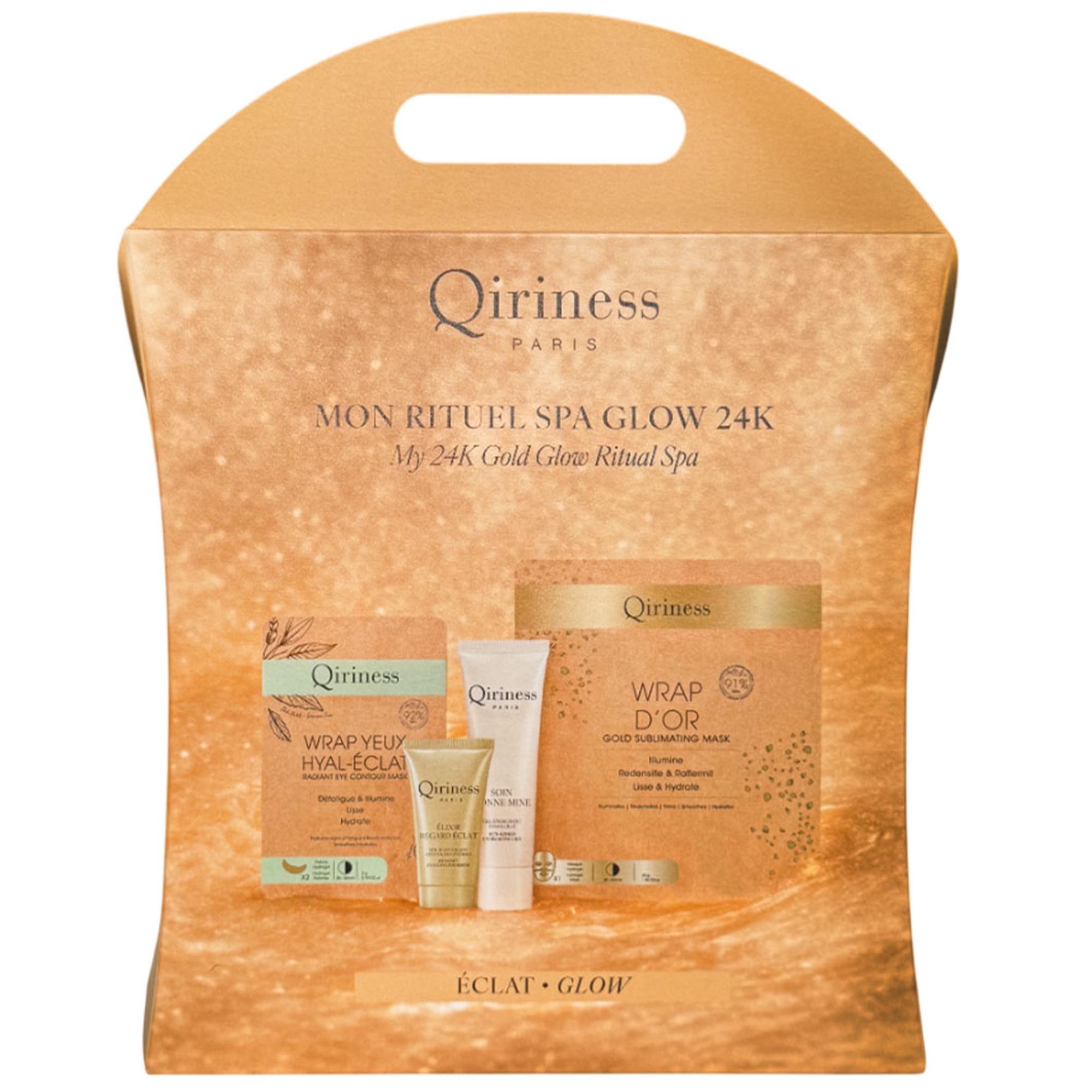 Qiriness - Kit Rituel Glow Or 24k - Coffret Soin