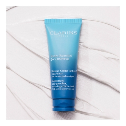 75ML Clarins HYDRA-ESSENTIEL Hydra-essentiel [HA²+ CERAMIDES] - masque-crème « anti-soif » réparateur  1 of 4 