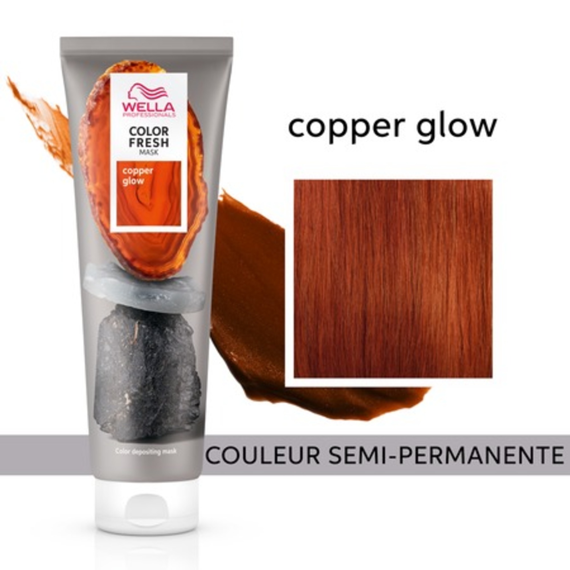 Masque Fresh Mask Copper Glow colorant pour raviver ou transformer votre couleur à domicile