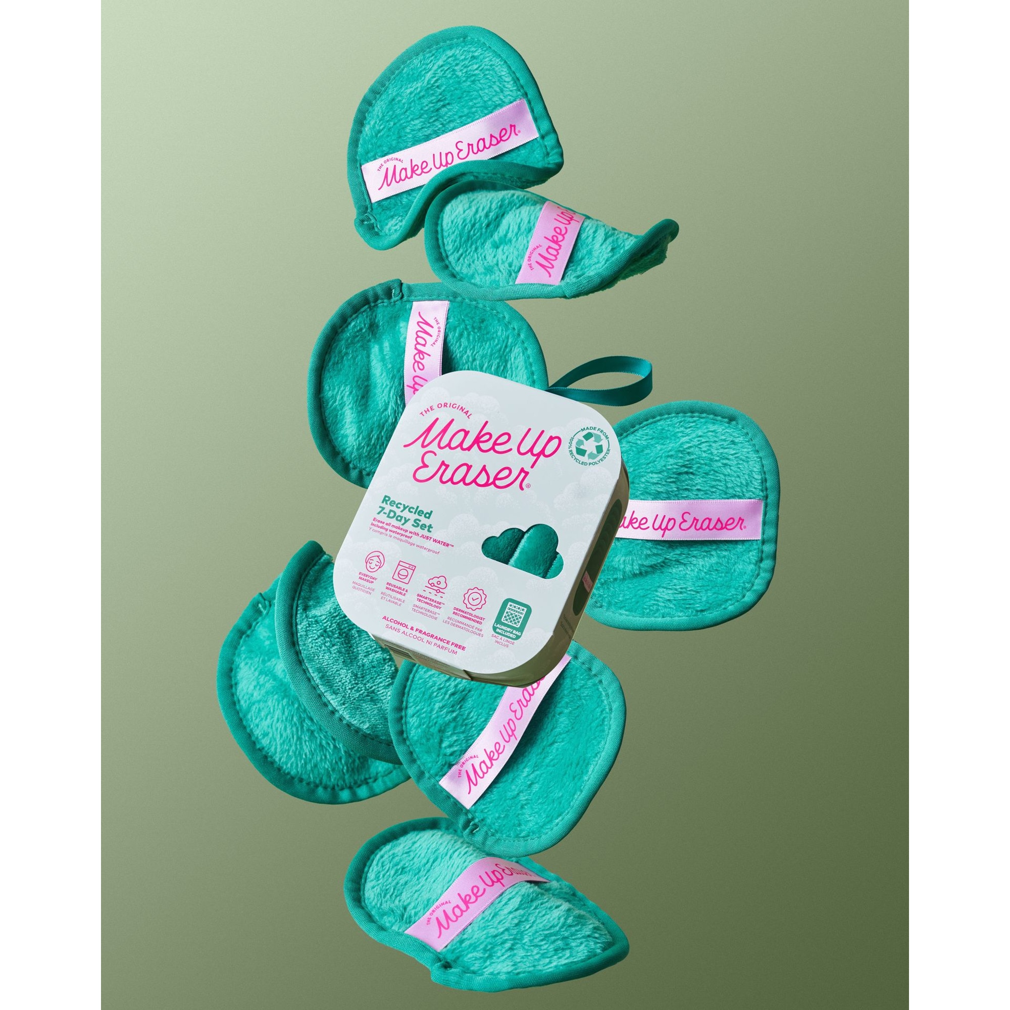  MAKE UP ERASER ACCESSOIRES Serviette démaquillante réutilisable - recycled green  1 of 3 