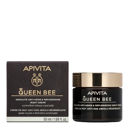 50mL APIVITA QUEEN BEE Crème de nuit anti-âge absolu régénérante  1 of 2 