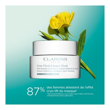 75ML Clarins CRYO-FLASH CREAM-MASK Cryo-flash masque-crème  Effet lift immédiat, fermeté & éclat  1 of 4 