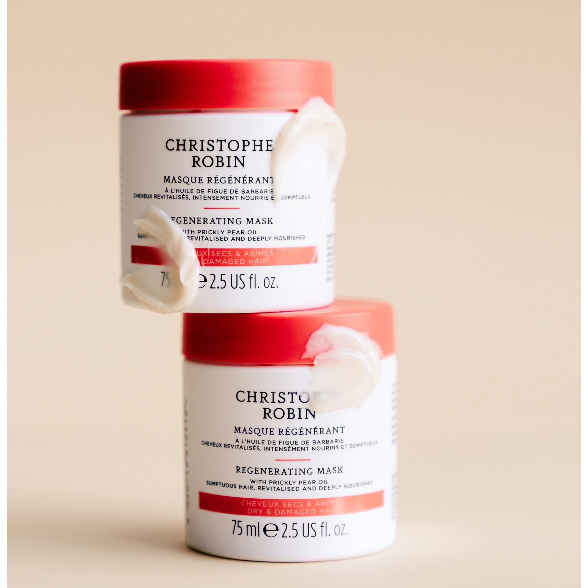 Masque régénérant à l'huile de figue de barbarie - cheveux secs & abimés