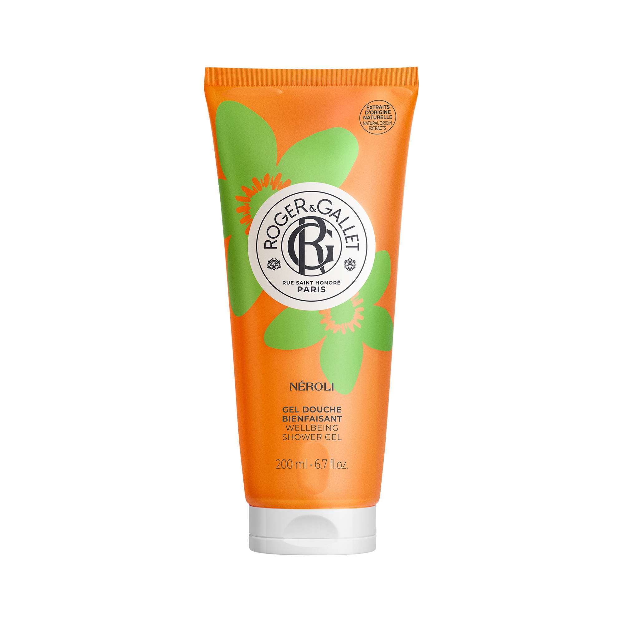 200ML Roger & Gallet NÉROLI Gel douche bienfaisant 1 of 3 Gel douche bienfaisant