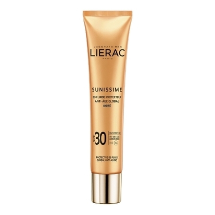 40ML Lierac SUNISSIME BB fluide protecteur anti-âge global SPF30 doré  1 of 2 