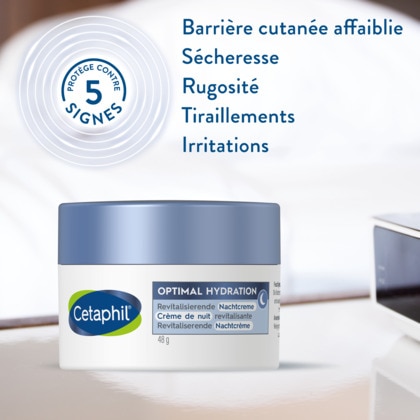 48g CETAPHIL OPTIMAL HYDRATION Crème de nuit revitalisante  1 of 4 