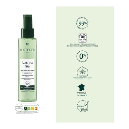 200ML RENE FURTERER NATURIA Spray démêlant bio cheveux sans rinçage - lavande & huile de ricin  1 of 4 