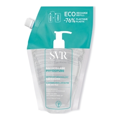 400ML LABORATOIRE SVR PHYSIOPURE EAU MICELLAIRE ECO-RECHARGE Eau nettoyante démaquillante pureté douceur  1 of 1 