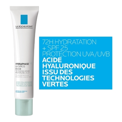 40ML LA ROCHE POSAY HYDRAPHASE HA UV Crème riche hydratante spf 25  1 of 4 