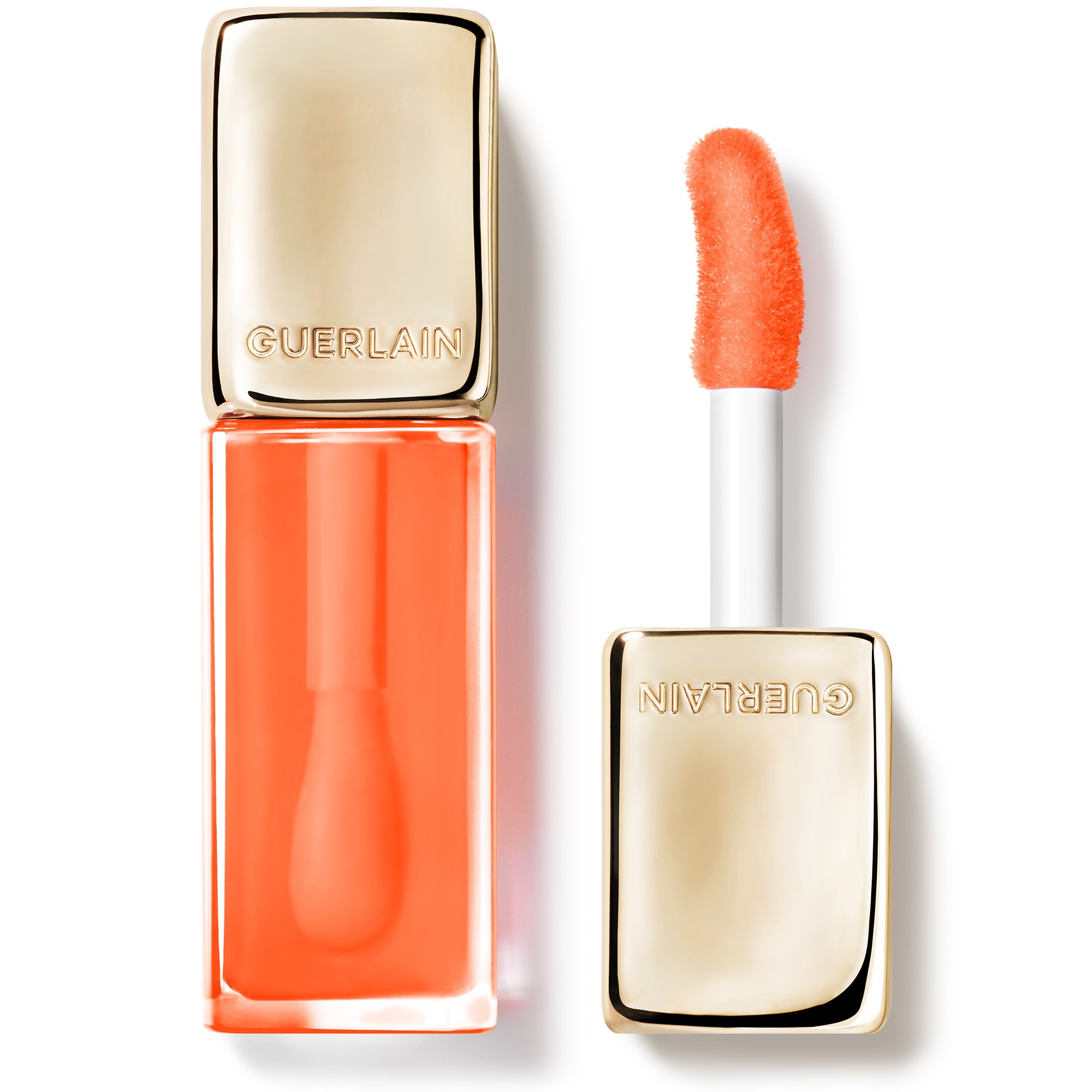 Guerlain - Kisskiss Bee Glow Oil - Huile À Lèvres Teintée Au Miel 92% D'origine Naturelle - Peach Glow