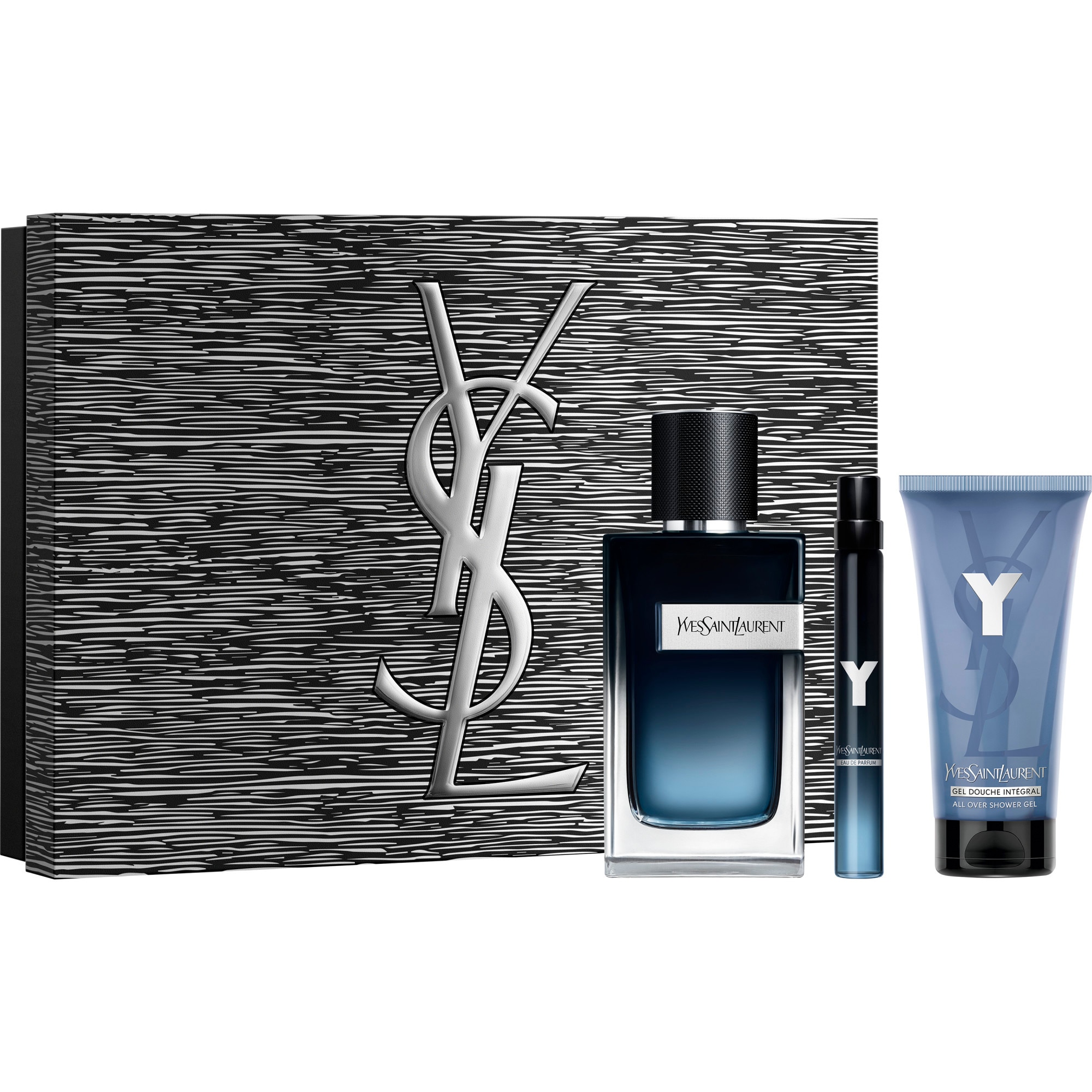  Yves Saint Laurent Y Coffret eau de parfum+vapo format voyage+gel douche  Coffret eau de parfum+vapo format voyage+gel douche