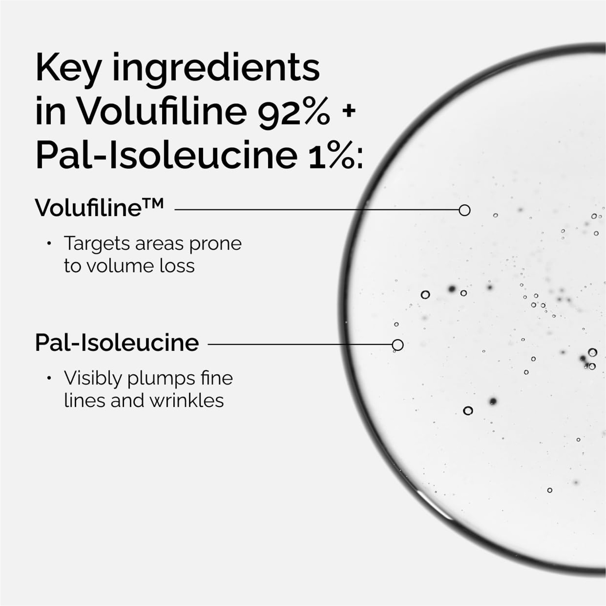 Sérum volufiline 92% + pal-isoleucine 1%