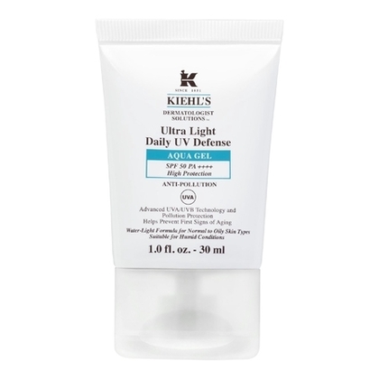 30ML KIEHLS ULTRA LIGHT DAILY UV DEFENSE Gel solaire visage SPF50 anti-pollution peaux normales à grasses  1 of 4 