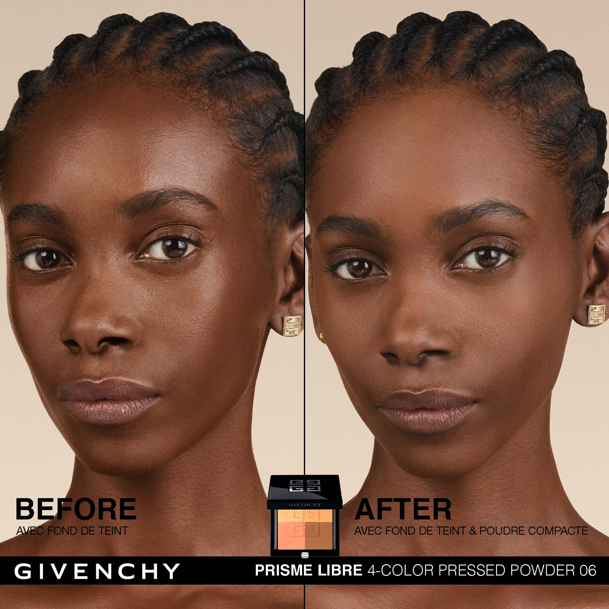 GIVENCHY PRISME LIBRE PRESSED POWDER Poudre compacte fixatrice, matifiante et floutante 1 of 4
