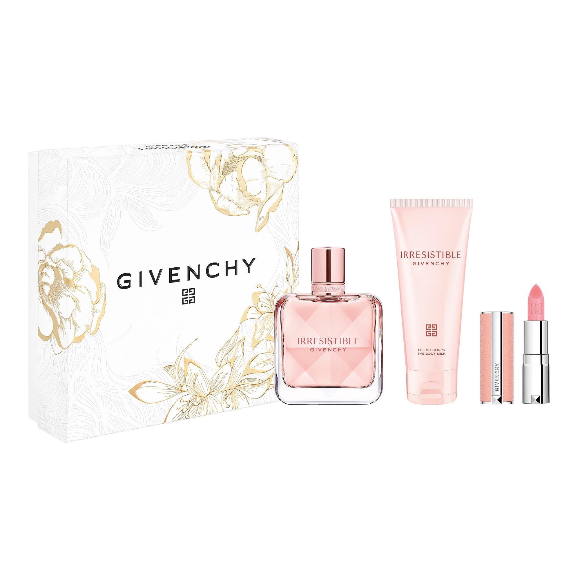 GIVENCHY IRRESISTIBLE Coffret eau de parfum + lotion hydratante corps + mini le rose perfecto 1 of 4