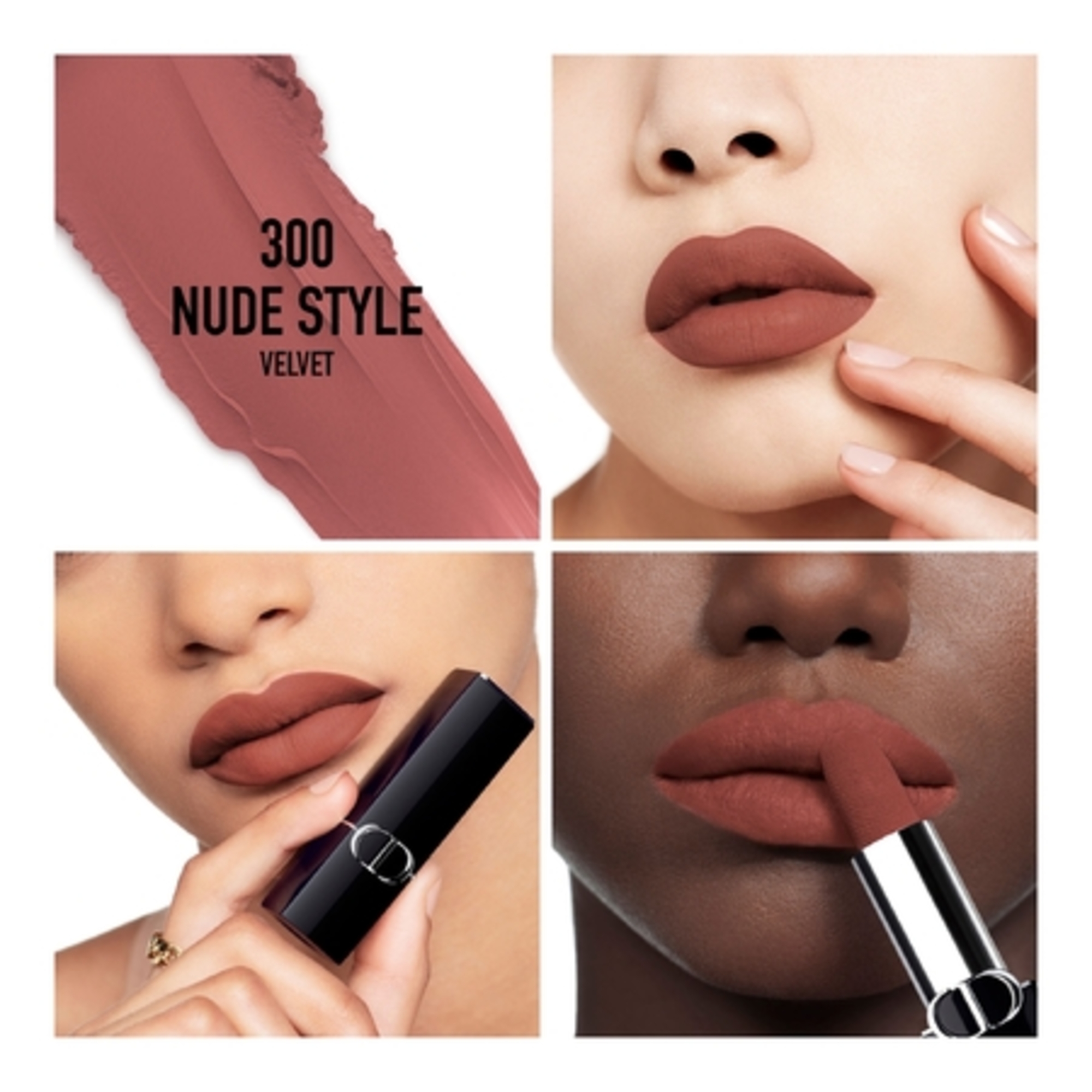 Rouge dior la recharge recharge de rouge à lèvres - 2 finis : velvet et satin