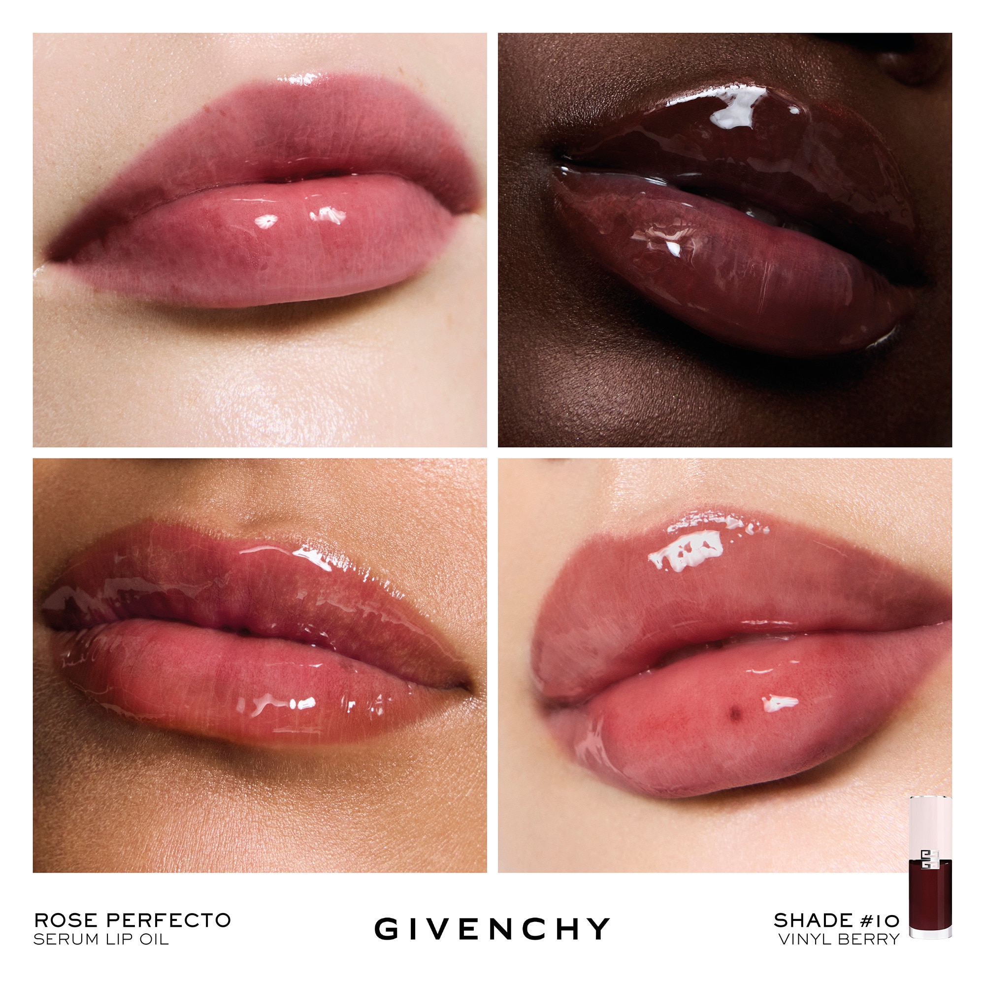  GIVENCHY PERFECTO SERUM LIP OIL Huile à lèvres nourrissante et brillante longue-tenue  1 of 4 