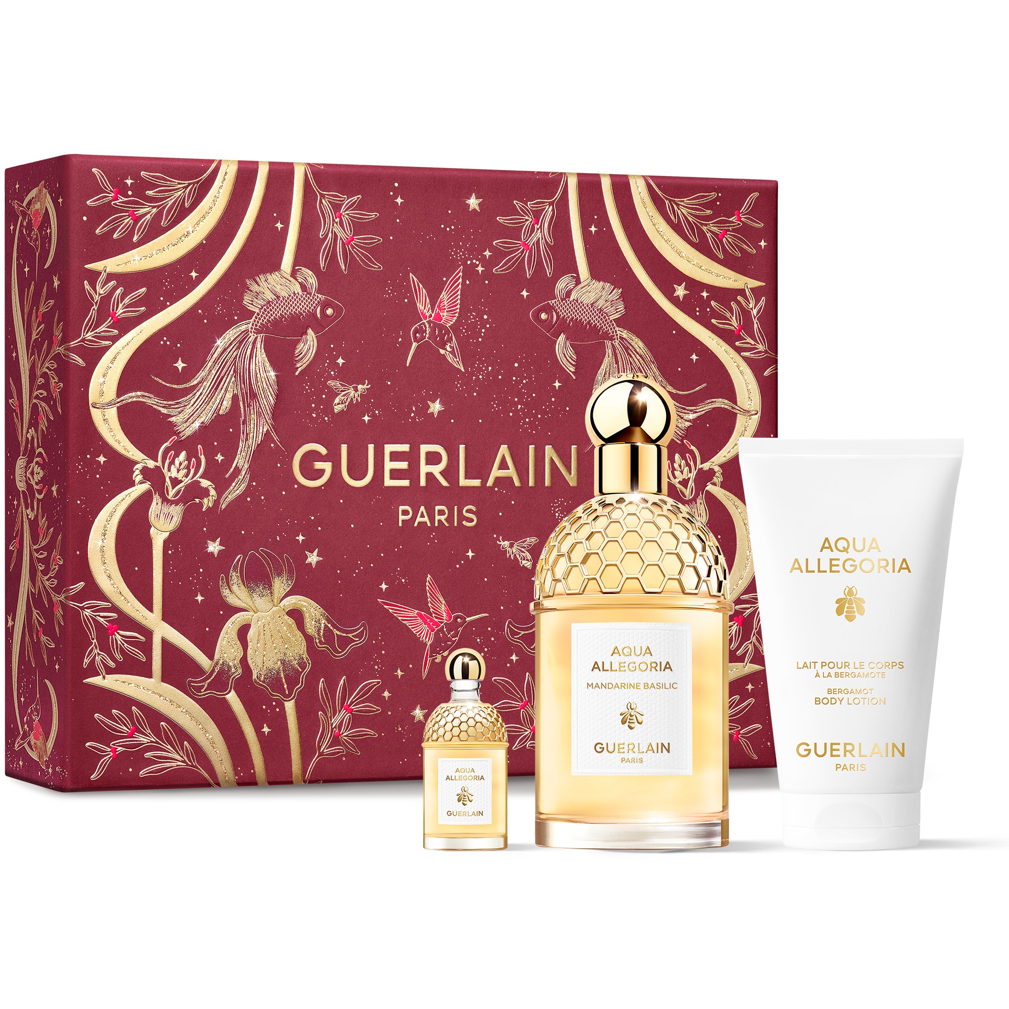 Guerlain - Aqua Allegoria - Coffret Eau De Toilette + Miniature + Lait Pour Le Corps