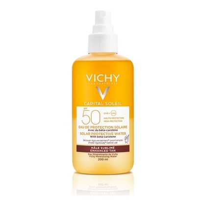 200ML VICHY CAPITAL SOLEIL Eau de protection solaire hâle sublimé SPF50  1 of 4 