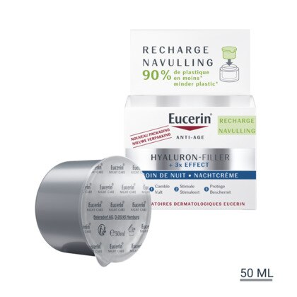 50ML EUCERIN HYALURON-FILLER 3x effect recharge anti-age soin de nuit  1 of 4 