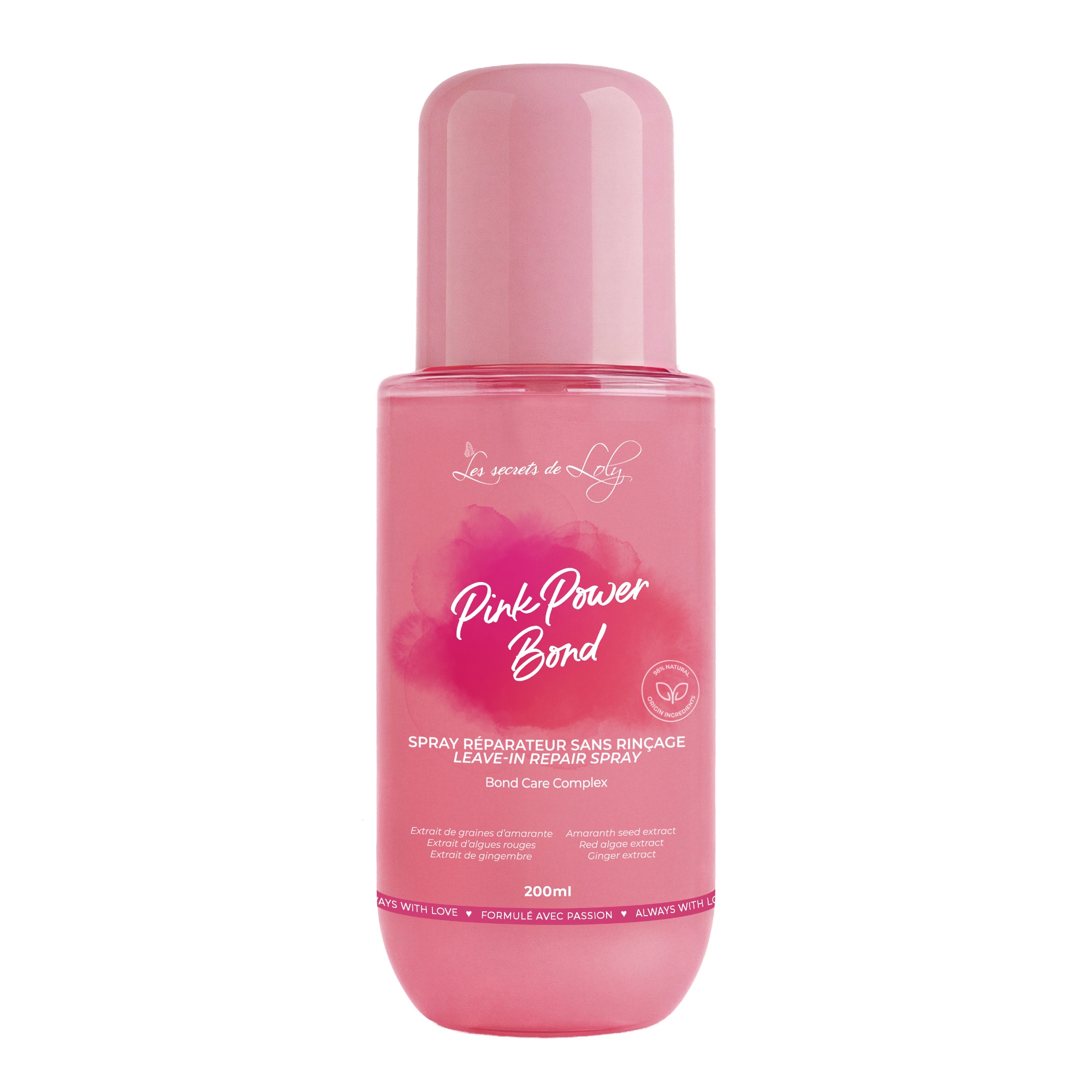 LES SECRETS DE LOLY - Pink Power Bond - Spray Rparateur Sans Rinage - 200ml 35$