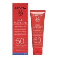 50ML APIVITA BEE SUN SAFE Crème visage défense anti-tache & Anti-Âge SPF50  1 of 2 