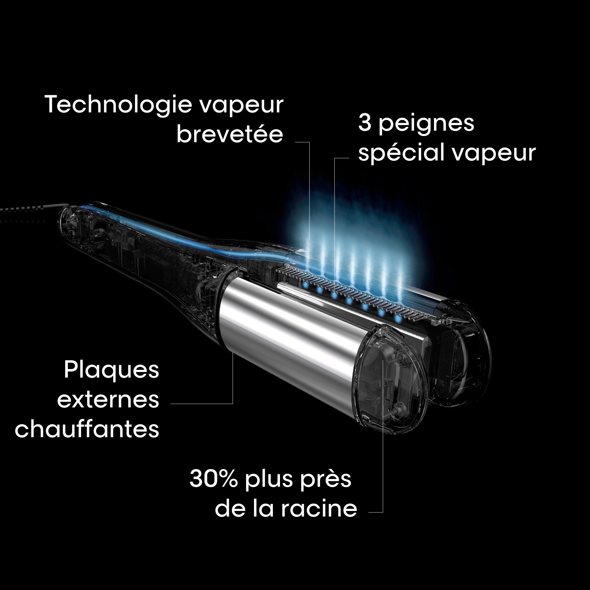 Lisseur-boucleur vapeur professionnel édition limitée utopia