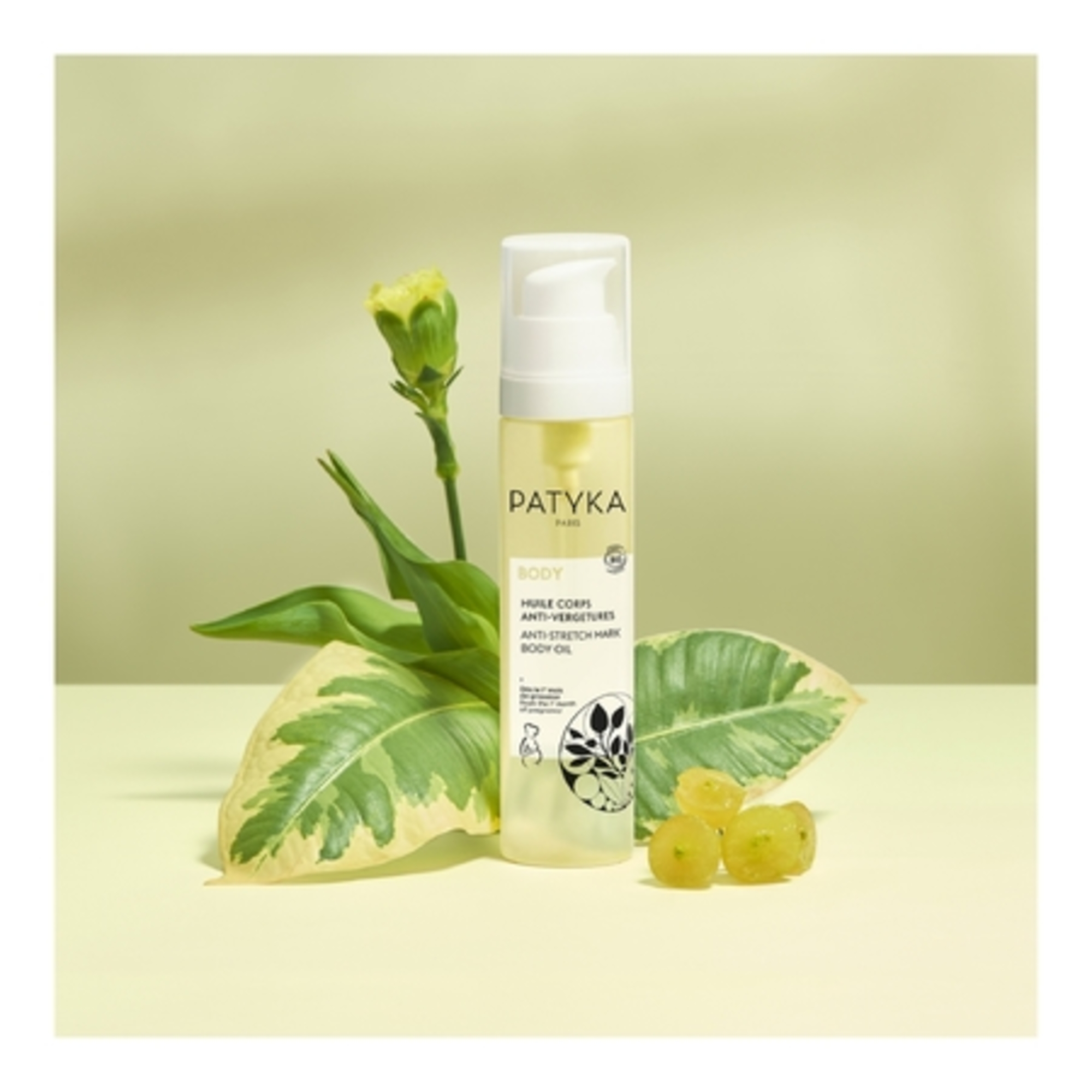 Huile corps anti-vergetures