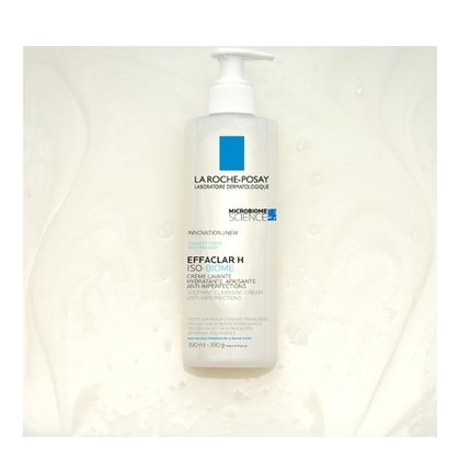 390ml LA ROCHE POSAY EFFACLAR H Crème lavante hydratante apaisante anti-imperfections visage pour peaux grasses et desséchées  1 of 4 