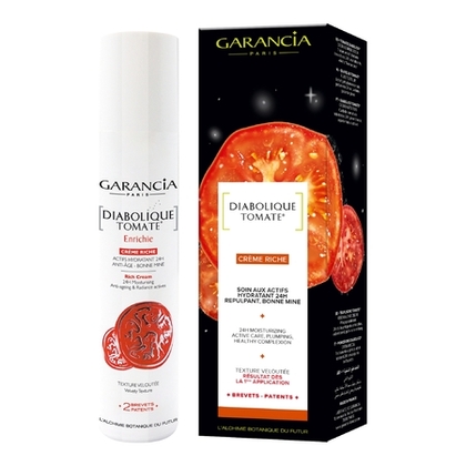 30ml GARANCIA DIABOLIQUE TOMATE Crème riche actifs hydratant 24 heures anti-âge bonne mine visage  1 of 2 