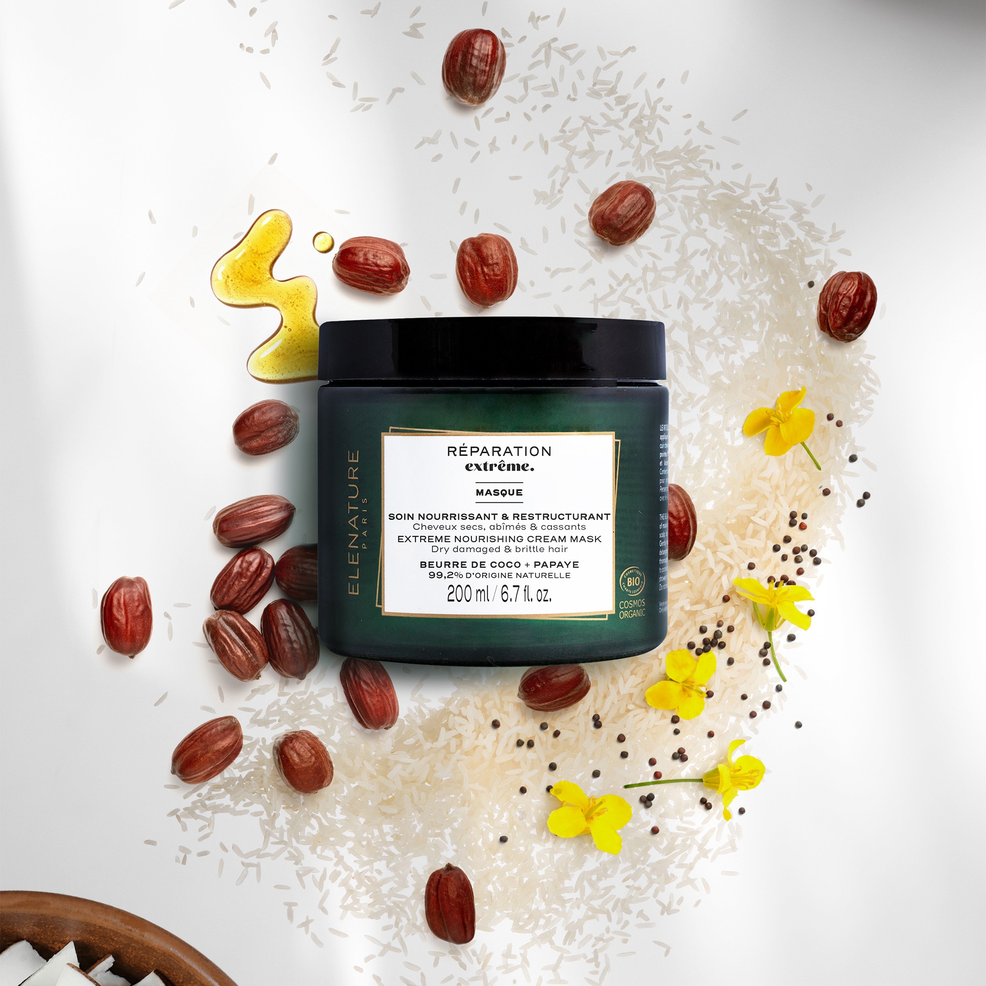 Masque crème nourrissante et restructurante