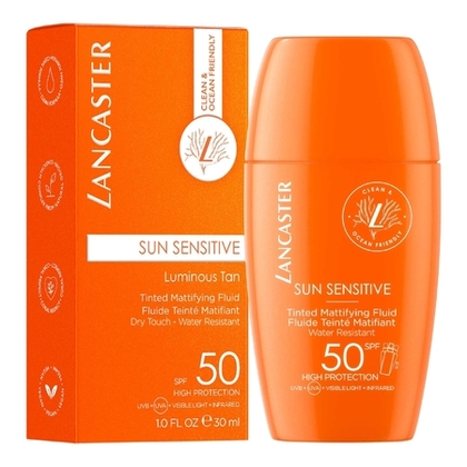 30ML Lancaster SUN SENSITIVE Fluide teinté & matifiant  1 of 2 