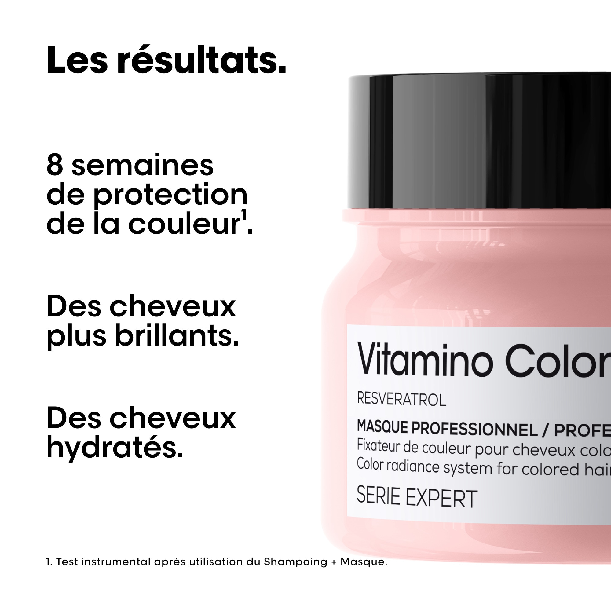 Masque pour cheveux colorés