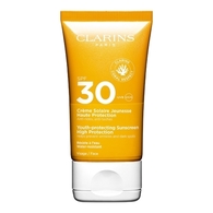 125ML Clarins SOLAIRE Crème solaire jeunesse haute protection visage SPF30  1 of 2 