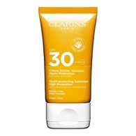 125ml Clarins SOLAIRE Crème solaire jeunesse haute protection visage SPF30  1 of 2 