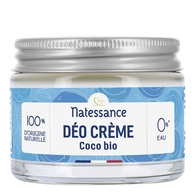 50G Natessance HYGIENE CORPS Déo crème coco bio  1 of 2 