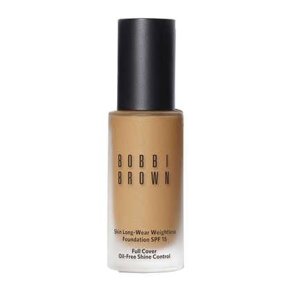  BOBBI BROWN SKIN LONG-WEAR WEIGHTLESS FOUNDATION Fond de teint longue tenue ultra-léger couvrance parfaite fini mat SPF15  1 of 4 