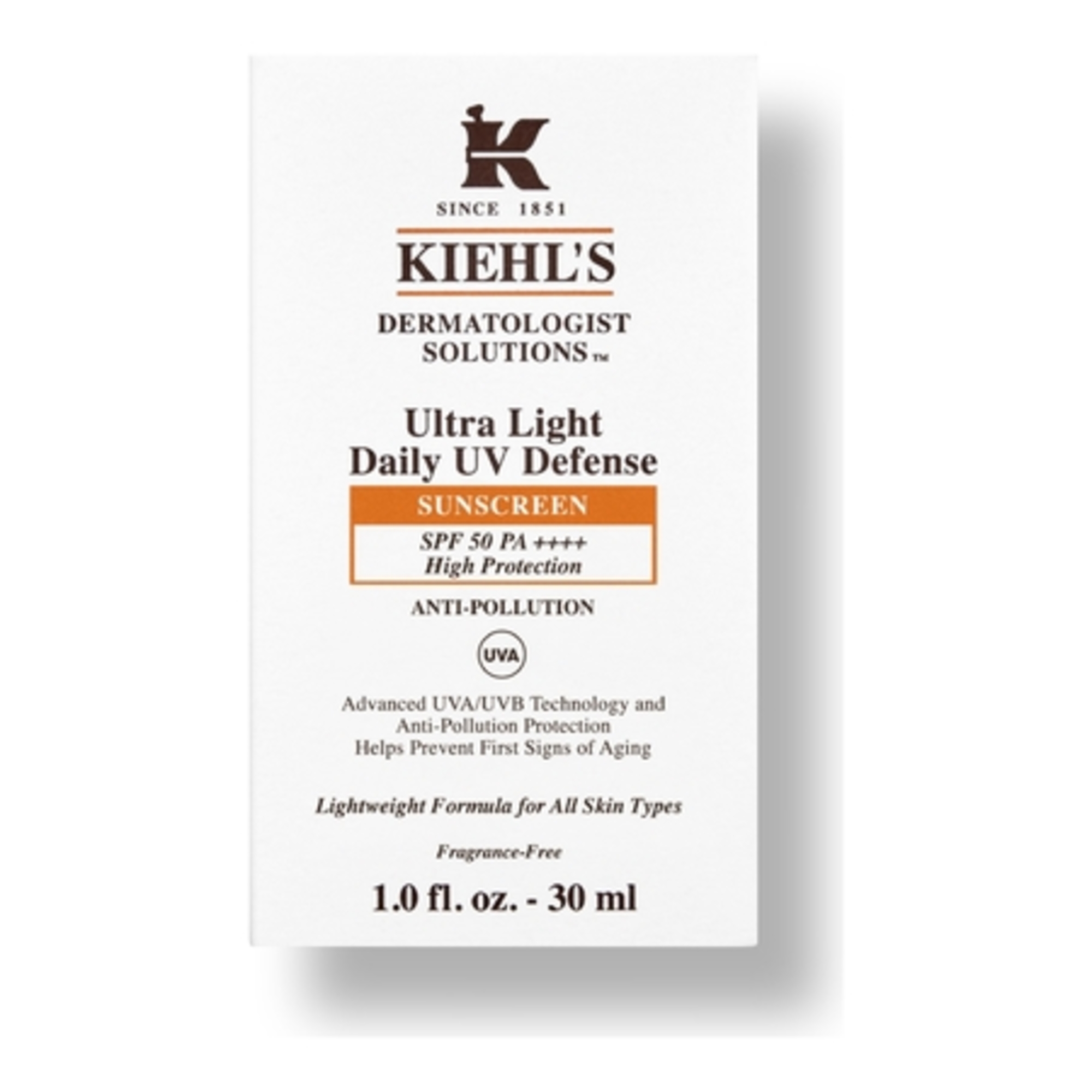 Fluide solaire visage SPF50 anti-pollution tous types de peaux