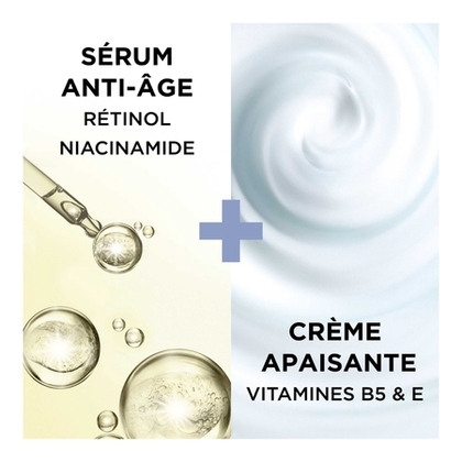 Soin visage sérum-en-crème anti-ride au rétinol à usage quotidien